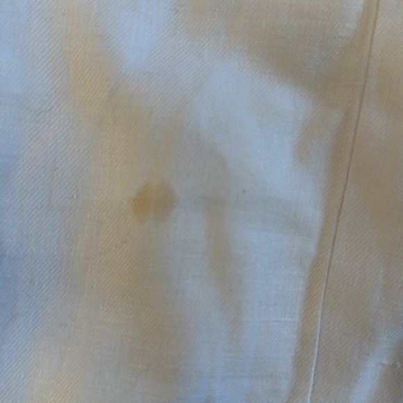 Sonia Rykiel high waist 💯 linen lined tailored pencil midi skirt w flower FR40 - Picture 16 of 17